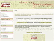 Tablet Screenshot of geoseminaire2011.teledetection.fr